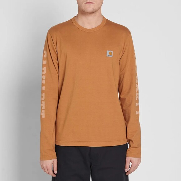 Other - Junya Watanabe Man x Carhartt Long Sleeve Tee Dark Beige/ White Size S